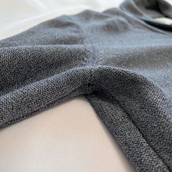 AIGLE MEN'S GREY 100% COTTON SHAWL LAPEL CARDIGAN - L - Picture 9 of 13